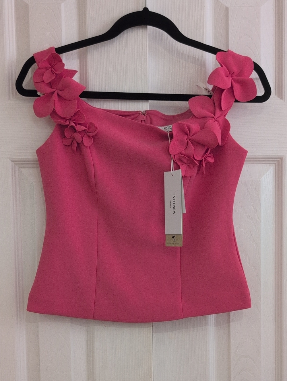 Ever New Pink Floral-Detail Sleeveless Camisole